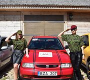 Moterų ralio &bdquo;Už saugų vairavimą&ldquo; akimirka