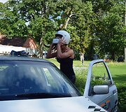 Moterų ralio &bdquo;Už saugų vairavimą&ldquo; akimirka