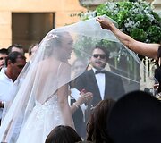 Cristel Carrisi ir Davoro Luk&scaron;ičiaus vestuvės