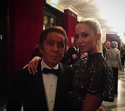  Graikijos princesė Maria-Olympia ir dizaineris Valentino Garavani