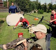 Artūras Orlauskas filmavimo aik&scaron;telėje