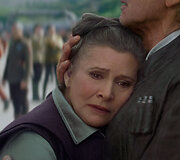 Carrie Fisher filme &bdquo;Žvaigždžių karai: galia nubunda&ldquo;