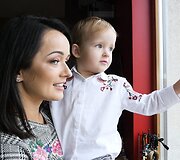 Rasa Židonytė su dukra Paulina 