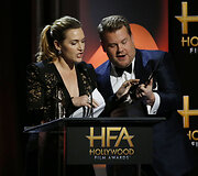 Kate Winslet ir Jamesas Cordenas