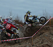 Motociklų &bdquo;Cross country&ldquo; varžybos Biržų raj., Paąžuolės žvyro karjere
