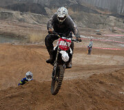 Motociklų &bdquo;Cross country&ldquo; varžybos Biržų raj., Paąžuolės žvyro karjere