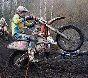 Motociklų &bdquo;Cross country&ldquo; varžybos Biržų raj., Paąžuolės žvyro karjere