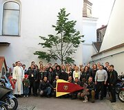 Vilniaus evangelikų liuteronų bažnyčioje palaiminta Lietuvos motociklistų klubo vėliava