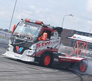 500 AG ir 2000 Nm turinčio sunkvežimio pasirodymas &bdquo;Drift Allstars&ldquo;