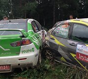 Raulio Jeetso/Andruso Toomo ir Aleksejaus Mersiyanovo/Georgijaus Tro&scaron;kino ekipažų avarija