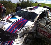 Ralis &bdquo;Kauno ruduo 2013&ldquo;: kas po avarijos liko i&scaron; Vytauto &Scaron;vedo automobilio