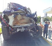 Ralis &bdquo;Kauno ruduo 2013&ldquo;: kas po avarijos liko i&scaron; Vytauto &Scaron;vedo automobilio