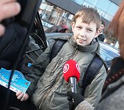 Elektromobilių maratono stotelė Panevėžyje