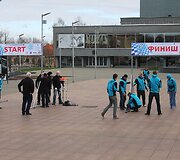 Elektromobilių maratono stotelė Panevėžyje