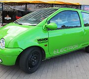 Elektromobilių maratono stotelė Panevėžyje