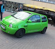 Elektromobilių maratono stotelė Panevėžyje