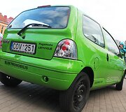 Elektromobilių maratono stotelė Panevėžyje