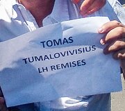 Tomo Tumalovičiaus atvykimas į Dakaro ralį