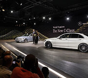 C klasės &bdquo;Mercedes-Benz&ldquo; pristatymas Detroito automobilių parodoje