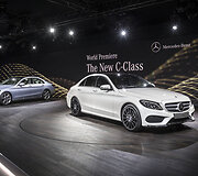 C klasės &bdquo;Mercedes-Benz&ldquo; pristatymas Detroito automobilių parodoje