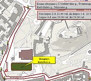 T.Vrublevskio, &Scaron;ventaragio, B.Radvilaitės, Maironio g.
