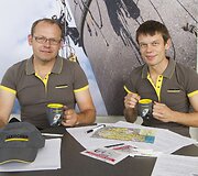 I&scaron; kairės: Aidas Bubinas ir Vaidotas Žala