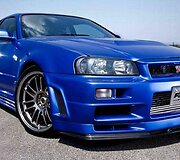 &bdquo;Nissan Skyline GTR34&ldquo; i&scaron; filmo &bdquo;Greiti ir įsiutę&ldquo;