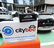 &bdquo;CityBee&ldquo; elektromobilių įkrovimo stotelės prie Vilniaus savivaldybės atidarymas