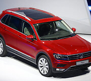 &bdquo;Volkswagen Tiguan&ldquo; pristatymas Frankfurto automobilių parodoje