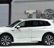 &bdquo;Volkswagen Tiguan&ldquo; pristatymas Frankfurto automobilių parodoje