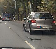 &bdquo;Toyota Yaris&ldquo; Vilniuje važinėjo su nutraukta degalinės žarna