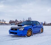 Renaldas &Scaron;einauskas ir Rūta Krik&scaron;čiūnaite prie naujojo &bdquo;Subaru Impreza WRX&ldquo;