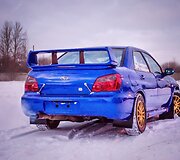Renaldas &Scaron;einauskas ir Rūta Krik&scaron;čiūnaite prie naujojo &bdquo;Subaru Impreza WRX&ldquo;