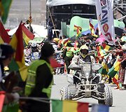 Dakaro dalyvių paradas Bolivijoje