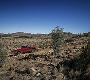 A&scaron;tuntos kartos &bdquo;Toyota Hilux&ldquo; bandymai Namibijoje