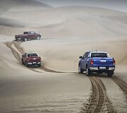 A&scaron;tuntos kartos &bdquo;Toyota Hilux&ldquo; bandymai Namibijoje