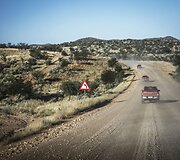 A&scaron;tuntos kartos &bdquo;Toyota Hilux&ldquo; bandymai Namibijoje