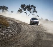 A&scaron;tuntos kartos &bdquo;Toyota Hilux&ldquo; bandymai Namibijoje