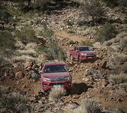 A&scaron;tuntos kartos &bdquo;Toyota Hilux&ldquo; bandymai Namibijoje
