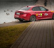 Lietuvos &bdquo;Metų automobilio 2017&ldquo; konkurso stovyklos Druskininkuose akimirka