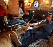 &bdquo;Lietuvos motociklistų klubo&ldquo; nariai tapo kraujo donorais