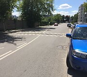 Apgadintas greičio mažinimo kalnelis Stumbrų g.