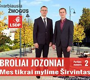 Broliai Jozoniai reklamuojasi &scaron;ūkiu su užuomina į M.Mikutavičiaus dainą