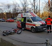 &Scaron;iauliuose sužalotas motociklininkas