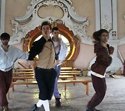 Beissoul ir &Scaron;arūnas Kirdeikis filmavimo aik&scaron;telėje