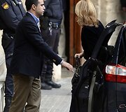Princesė Cristina atvyko į teismą