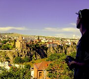 Beissoul ir Einiaus vie&scaron;nagės Gruzijoje akimirka