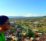 Beissoul ir Einiaus vie&scaron;nagės Gruzijoje akimirka