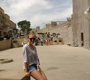 Monikos Linkytės kelionės po Baku akimirka