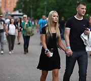 Akimirka prie&scaron; koncertą